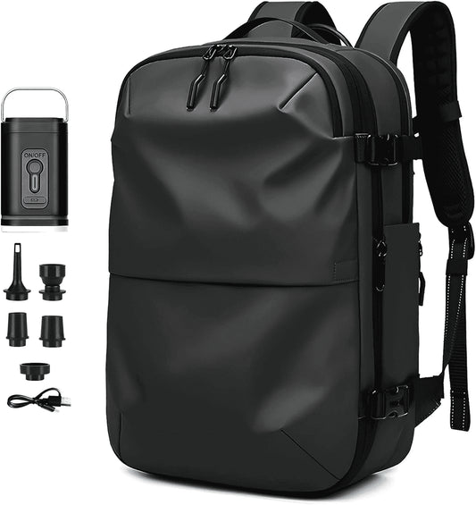 Airpack Expandable Vacuum Backpack with Anti-Theft Lock - Perfect for Travel and Everyday Use